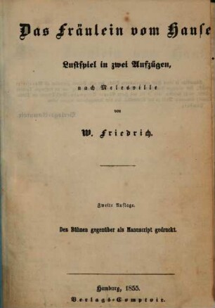 Das Theater des Auslandes. 2. 1850, H. 11