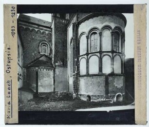 Maria Laach, Abteikirche : Außenansicht von SO, Ostapsis