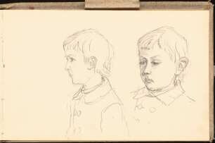 Skizzenbuch 1898-99: Knabenporträt