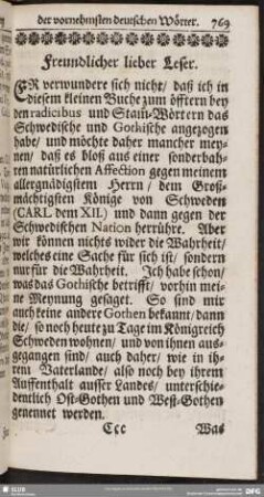Freundlicher lieber Leser