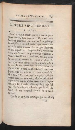 Lettre Vingt-Unieme. - Lettre Trentieme.