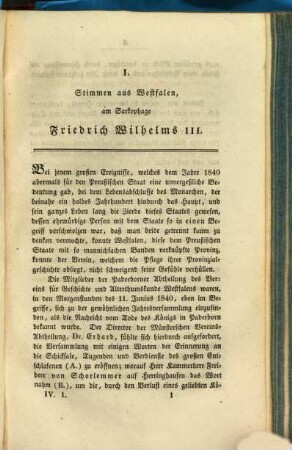 Zeitschrift für vaterländische Geschichte und Altertumskunde. 4, 4. 1841