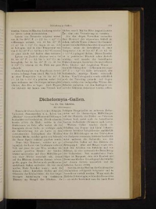 Dichelomyia-Gallen.