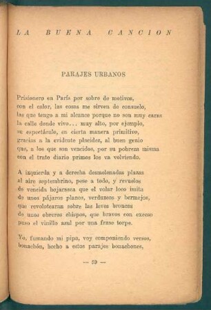 Parajes urbanos