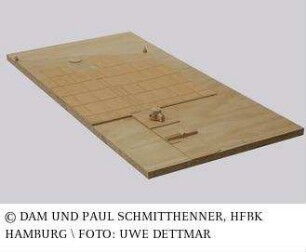 Soldatenfriedhof Bourdon - Modell der Gesamtanlage
