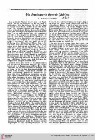 N.F. 10.1930: Die Kunsttheorie Konrad Fiedlers, [1]