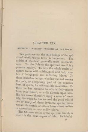 Chapter XIX. Ancestral Worship - Worship at the Tombs.