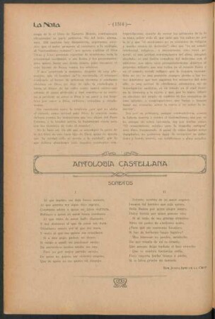 Antología castellana : Sonetos