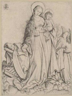 Madonna mit dem Rosen spendenden Engel