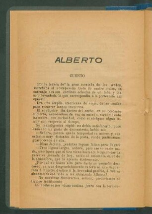 Alberto : Cuento