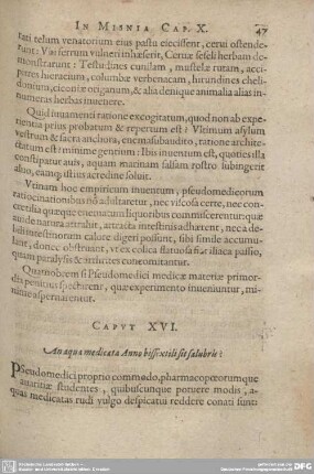 Caput XVI. An aqua medicata Anno bissextili sie salubris?