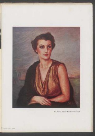 Sra. Marta Herrera Nebel de Beramendi - Pastel de Carlos M. Herrera [Ilustración]