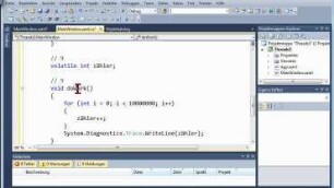 09.4 Synchronisation von Threads, lock