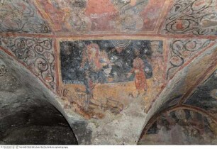 Freskenzyklus mit Christus und Heiligen, Martyrium des heiligen Laurentius