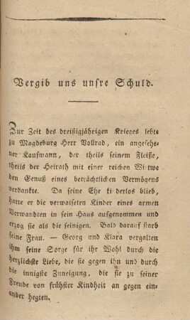 Vergib uns unsre Schuld