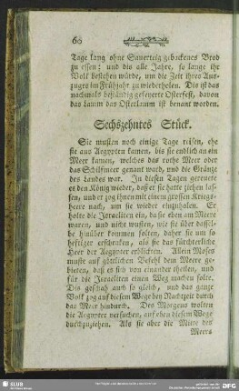 Sechszehntes Stück