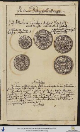 [3r] Academia Friburgensis in Brisgoja.