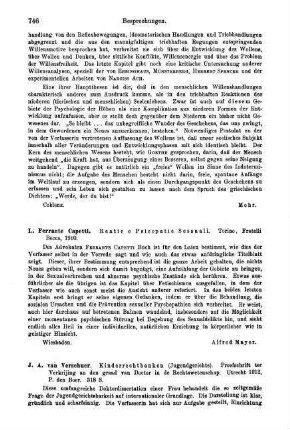 746-747, J. A. van Verschuer. Kinderrechtbanken. 1912