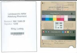 Entnazifizierung Ludwig Kling , geb. 07.08.1891 (Beamter)