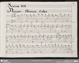 Antonio Lotti - L'Ascanio. Atto terzo