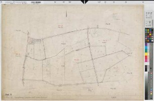 Liesborn (Wadersloh), Flurbereinigung Liesborn, Bl.32 Zuteilungskarte Flur 32