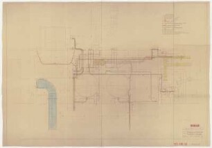 Revisionsplan der Rohrleitungen Maschine 5 Schnitt G-H
