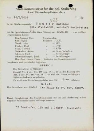 Sauter, Matthias