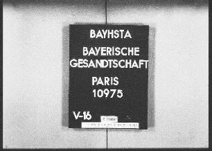 Schalkhauser, Georg, Dr., Pfarrer in Wassertrüdingen, Entleihung von griechischen Handschriften aus der Nationalbibliothek in Paris