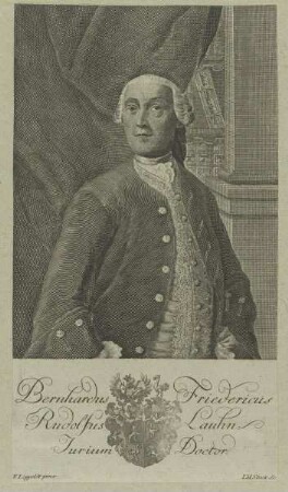 Bildnis des Bernhardus Friedericus Rudolfus Lauhn
