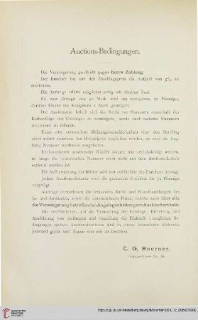 Auctions-Bedingungen