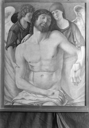 Der tote Christus, von zwei Engeln gestützt