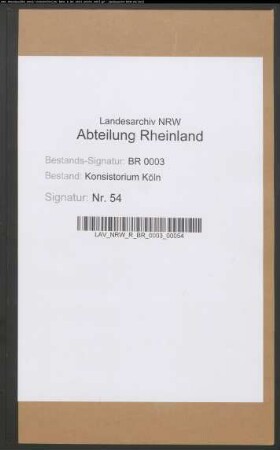 Verwaltung des Armenvermögens. Specialia