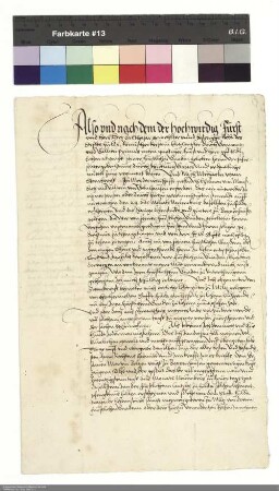Lehenvollmacht Michaels von Sternberg für Martin Beltz zum Empfang seiner fuldischen Lehen in Poppenhausen und Milz bei Balthasar [von Dernbach], Abt von Fulda