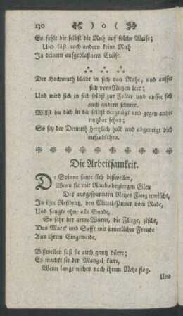 Die Arbeitsamkeit