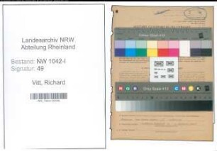 Entnazifizierung Richard Vitt , geb. 02.12.1914 (Laborant)