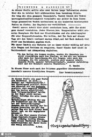 Dichtung und Wahrheit?!