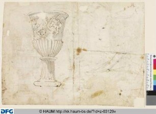 Vase mit Darstellung: Venus beobachtet den schlafenden Adonis