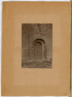 Klosterkirche, Diesdorf: Ansicht Portal (aus: Skizzen- und Fotoalbum 7)