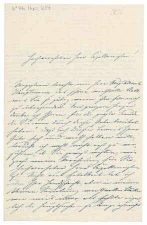 Brief von Livia Frege an Louis Spohr