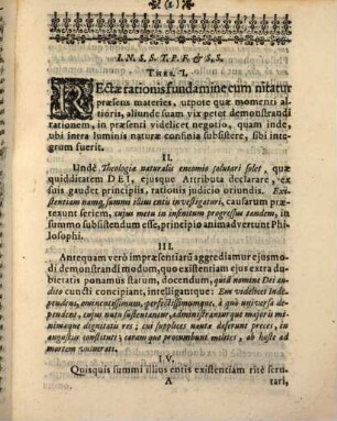 Existentiae summi atque infiniti entis nec non eiusdem attributorum demonstratio scientifica, ex lumine naturae rite deducta, atheis existentiam Dei negantibus refutandis deserviens