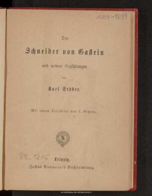 Der Schneider von Gastein und andere Erzählungen