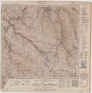 Section Eibenstock und Aschberg aus: Topographische Karte (Meßtischblätter) Sachsen