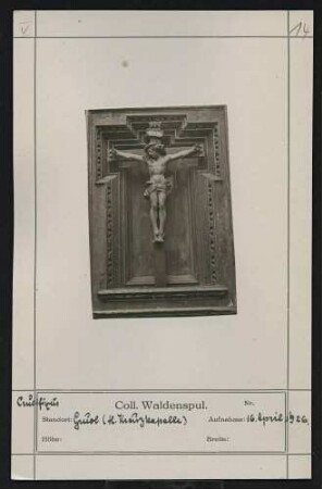 Kruzifix Standort: Gruol (Hl. Kreuzkapelle)
