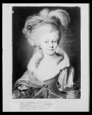 Bildnis der Elisabeth von Württemberg, Gemahlin Kaiser Franz I.