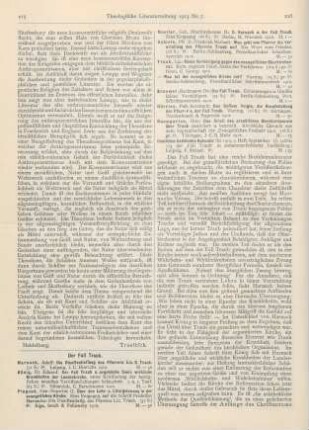 215-219 [Rezension] Baumgarten , Otto, Das Urteil des preußischen Oberkirchenrats über Traub analysiert und beurteilt