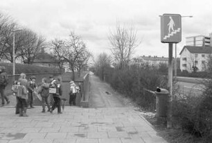 Fußgängerunterführung unter der Pulverhausstraße in Höhe der Grund- und Hauptschule Grünwinkel