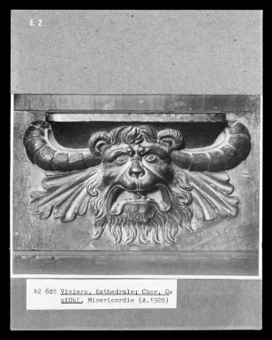 Miserikordie mit Widderkopf