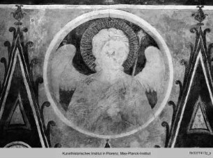 Gewölbedekoration : Ausmalung der Galerien : Wimpergarkaden und östliche Apostelgruppe