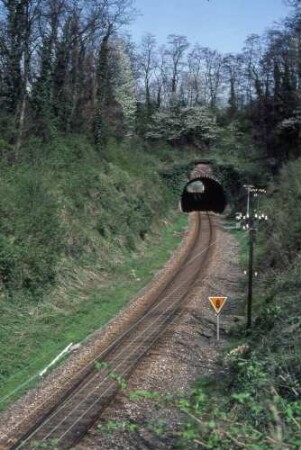 Jöhlingen Jöhlinger Tunnel Westportal Telegrafenleitung