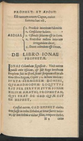 De Libro Ionae Prophetae.